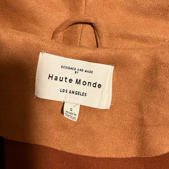 Brown Suede Women’s Coat - Picture 2 of 3